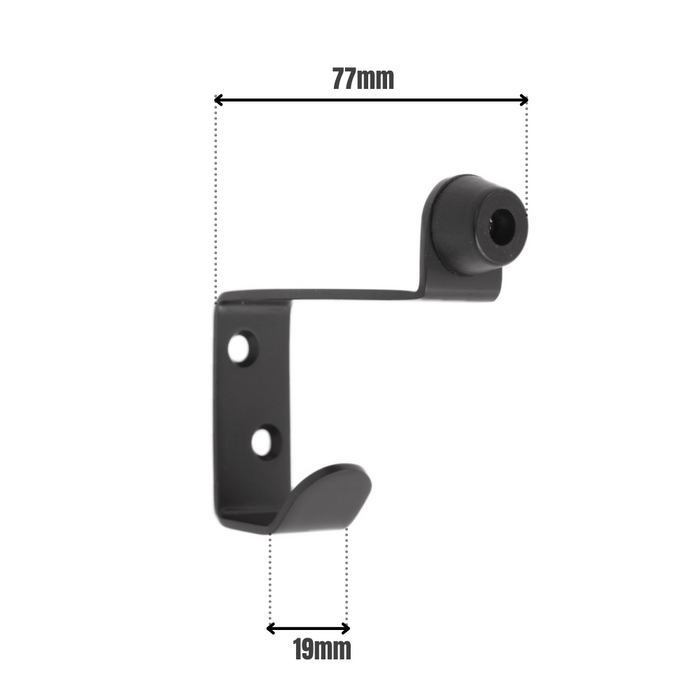 Projection Hat & Coat Hook Matt Black