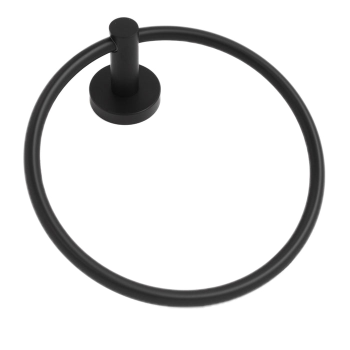 Modern Towel Ring Matt Black