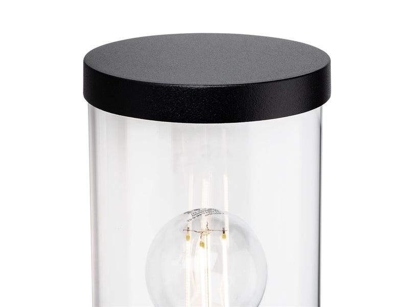 Lucas Wall Light with PIR - Black