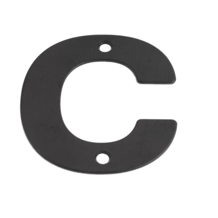 Numeral Letter 'C' Matt Black