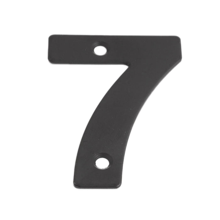 Numeral Figure '7' Matt Black