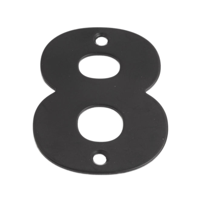 Numeral Figure '8' Matt Black