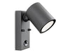 Vermont LED Wall Light with PIR - Graphite