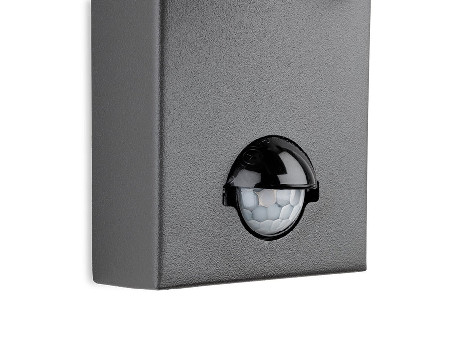 Vermont LED Wall Light with PIR - Graphite