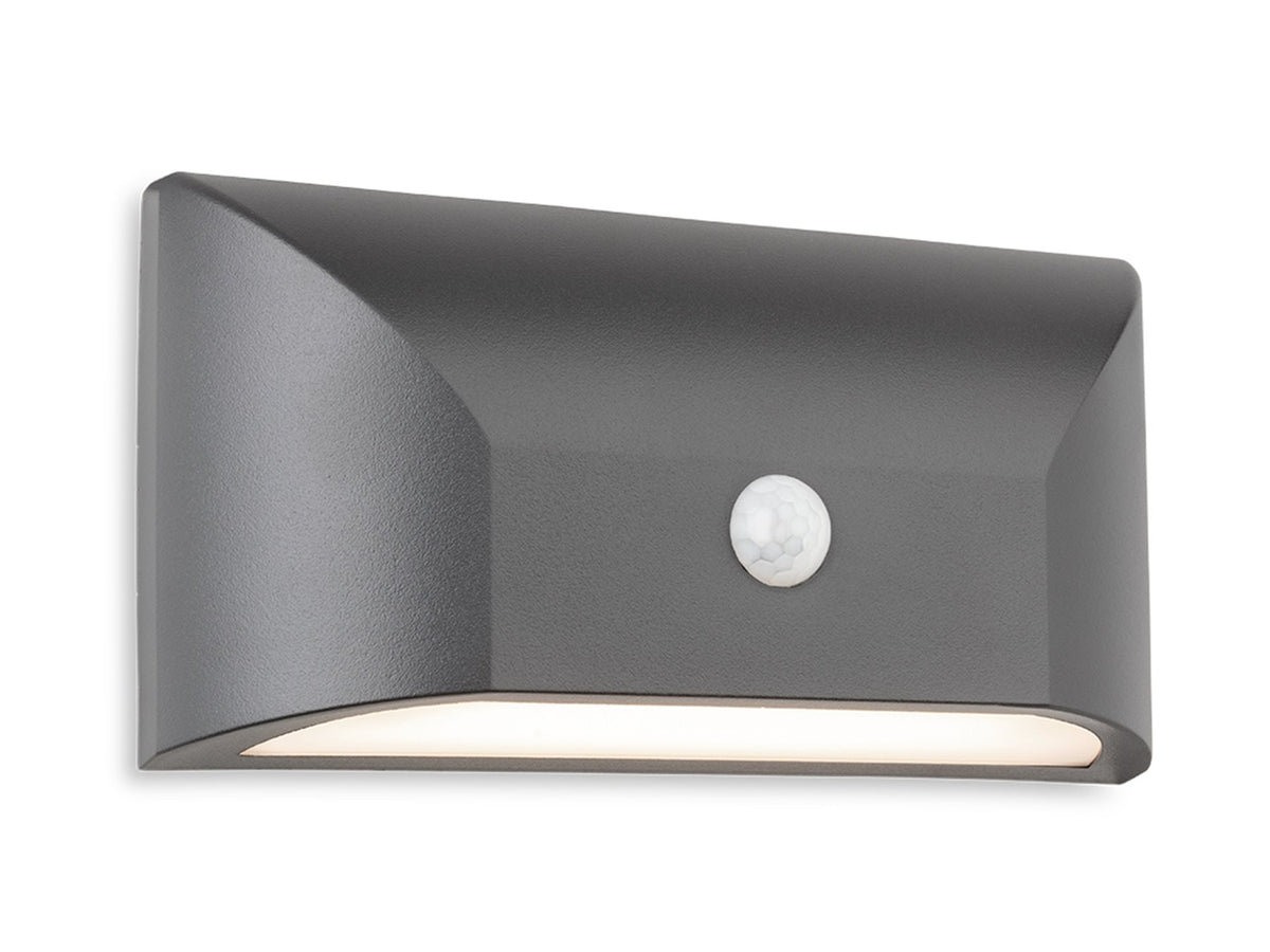 Mission LED Resin Wall Light with PIR - Graphite — Trade Superstore Online
