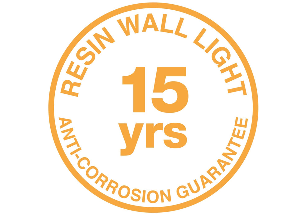 Texas LED Resin Wall Light - Graphite