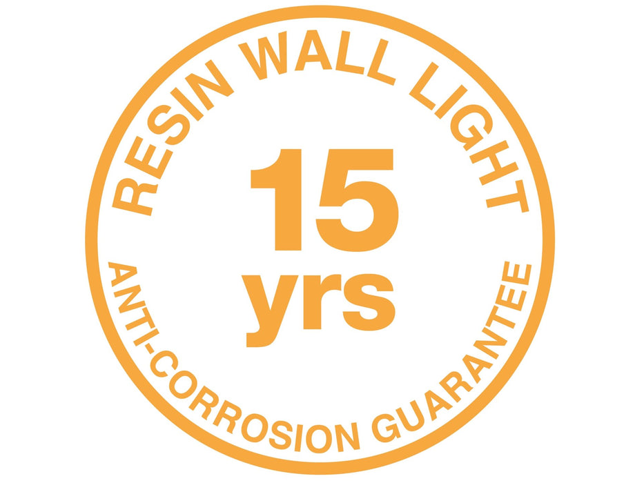 Mission LED Resin Wall Light with PIR - Graphite