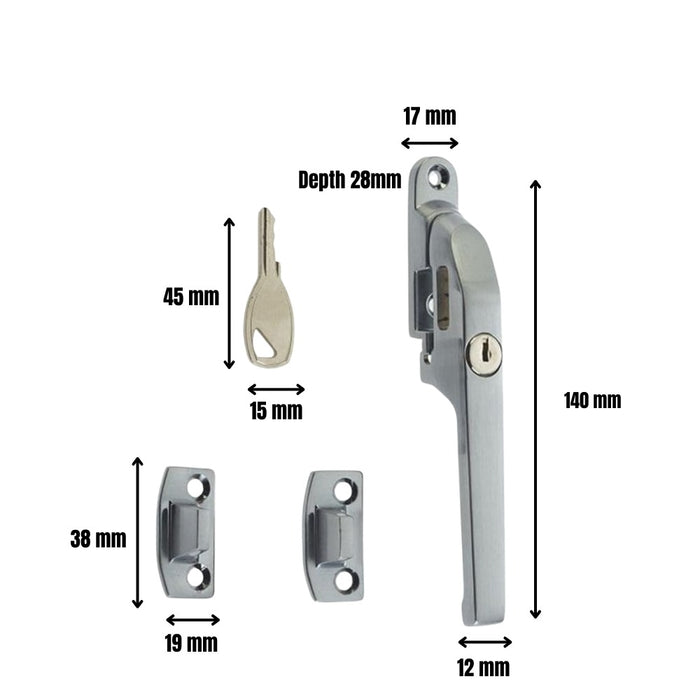 Locking Window Casement Fastener SCP