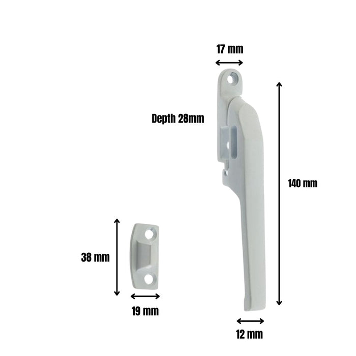 Window Casement Fastener White