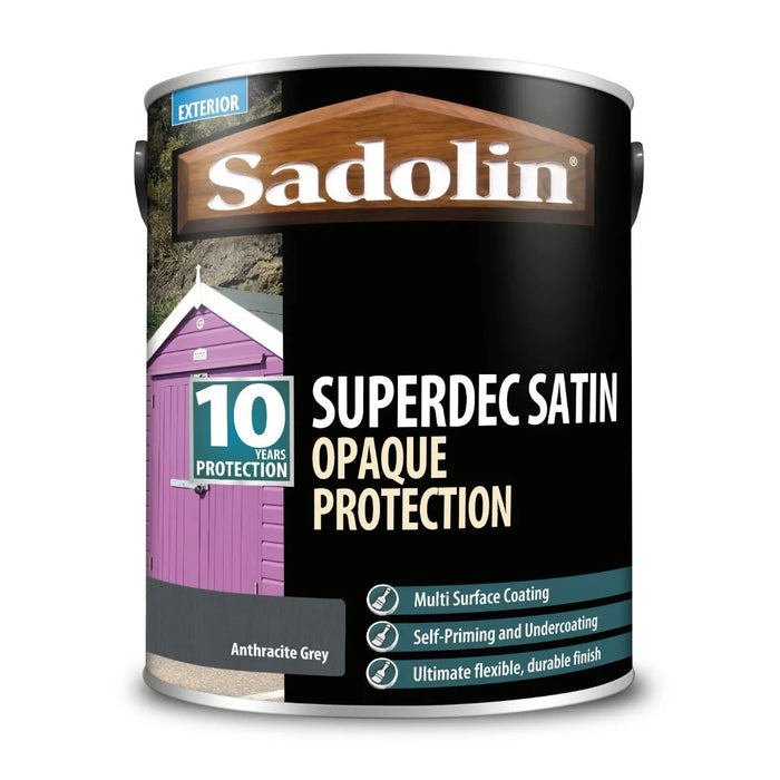 Sadolin Superdec Satin Anthracite Grey — Trade Superstore Online
