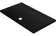 40mm Low Profile Rectangular Tray & Waste - Matt Black