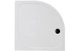 45mm Low Profile 800mm Quadrant Tray & Waste - White