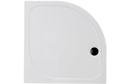 45mm Low Profile 800mm Quadrant Tray & Waste - White