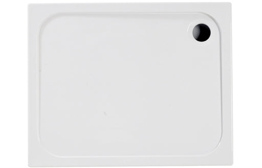 45mm Low Profile Rectangular Tray & Waste - White