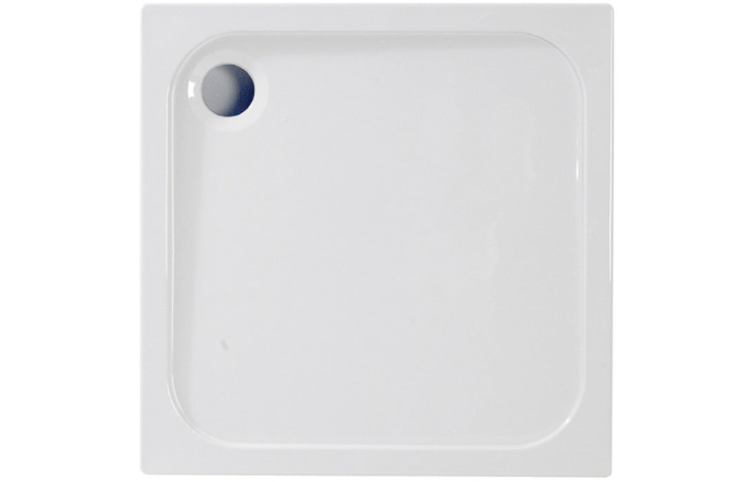 45mm Low Profile Square Tray & Waste - White