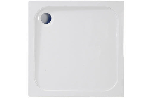 45mm Low Profile Square Tray & Waste - White