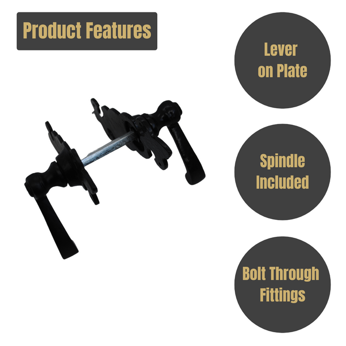 Fleur de Lys Lever Latch