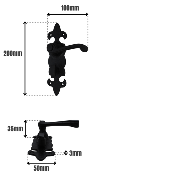 Fleur de Lys Lever Bathroom