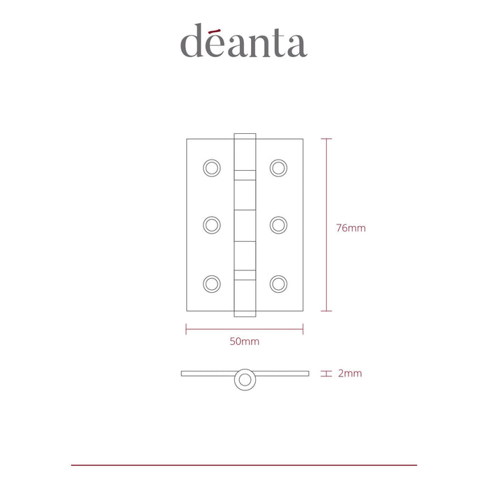Deanta Black Steel BSEN 1935 Rated Hinges