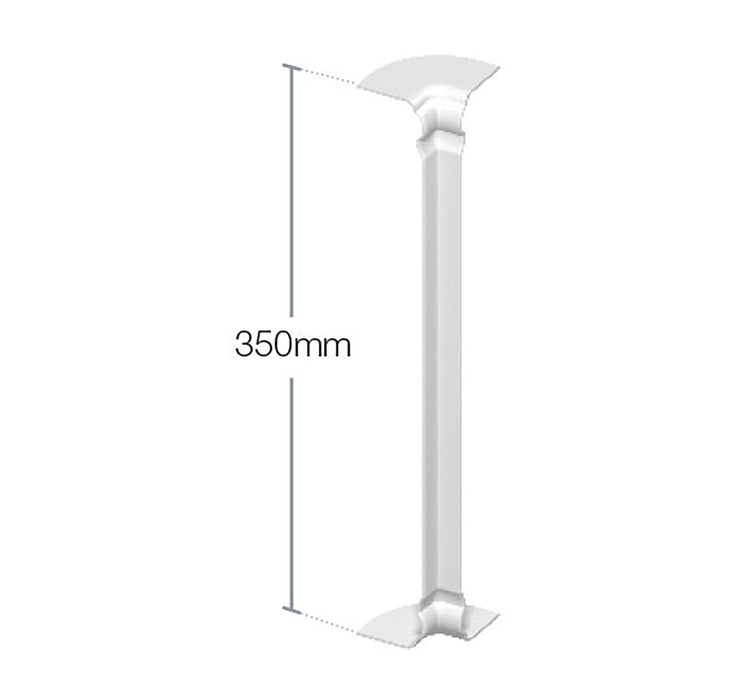 White Ogee Internal Corner Trim 350mm