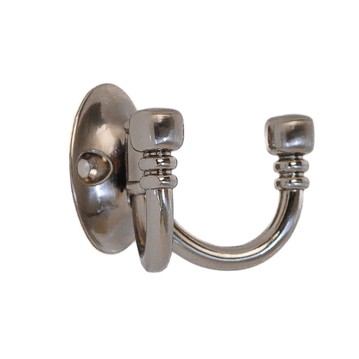 Double Robe Hook Satin Nickel 72mm