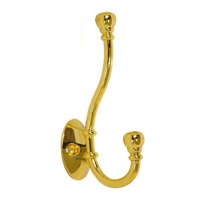 Hat & Coat Hook Polished Brass