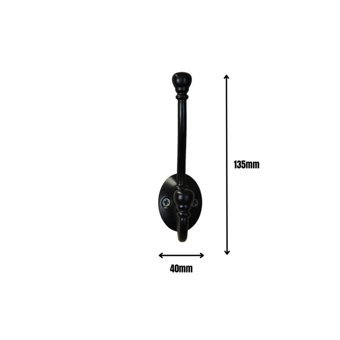 Hat & Coat Hook Matt Black