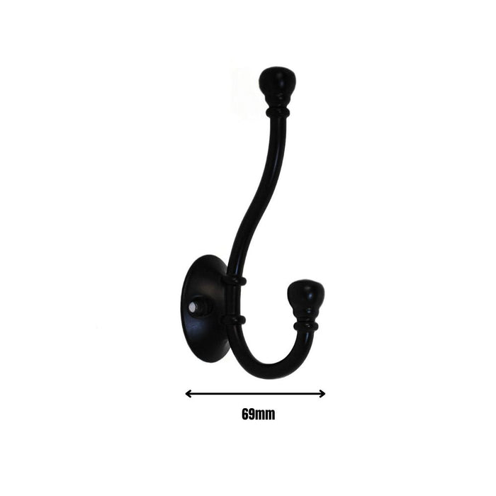 Hat & Coat Hook Matt Black