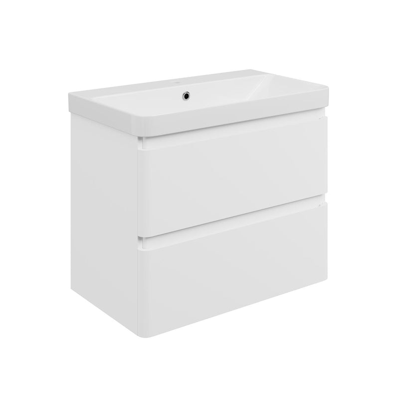 Nubo 805mm Wall Hung 2 Drawer Basin Unit & 1TH Basin