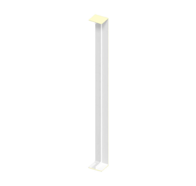 Cream Woodgrain Fascia Double Ended Joining Trim (450mm Length)