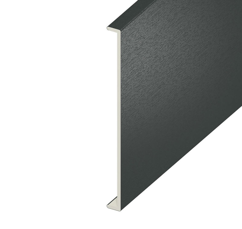 Anthracite Grey Woodgrain Double Capping Board (5m length)