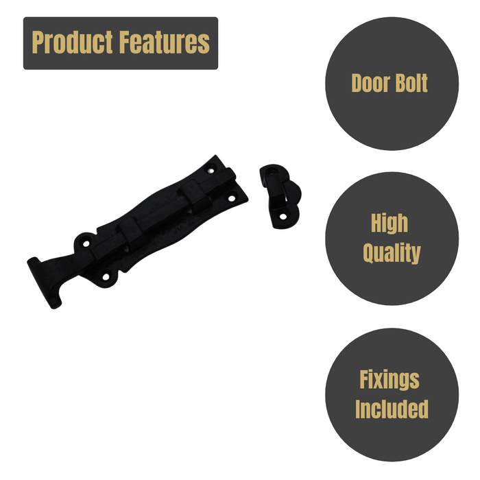 DUROSIL Door Bolt Scroll Style 100mm