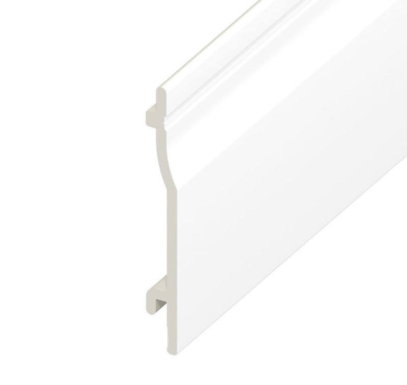 White Smooth Shiplap Cladding (6m Length)