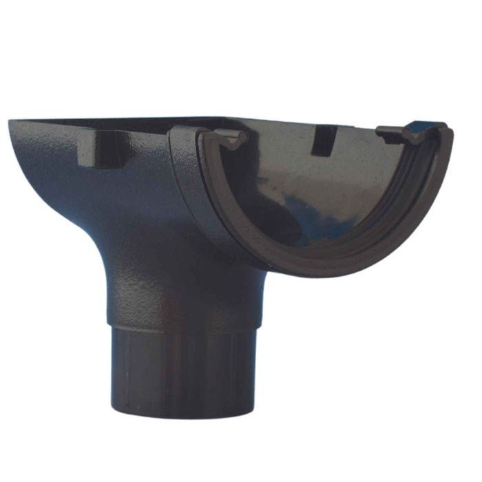 Cast Iron Round Guttering Stop End Outlet 112mm