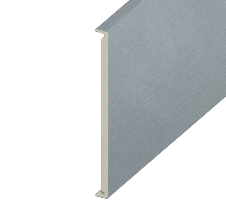 Moondust Grey Woodgrain Double Fascia Board (5m Length)