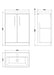 600mm Floor Standing 2 Door Vanity or Ceramic Basin