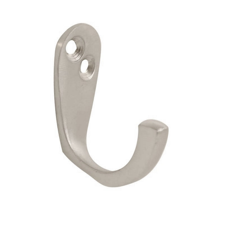 Single Robe Hook Satin Chrome