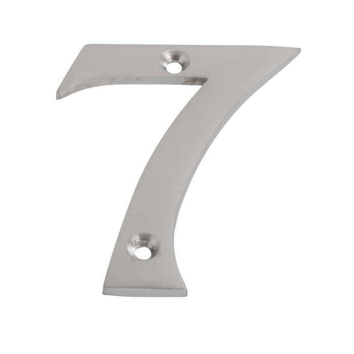 Numeral Figure 7 Satin Chrome 75mm