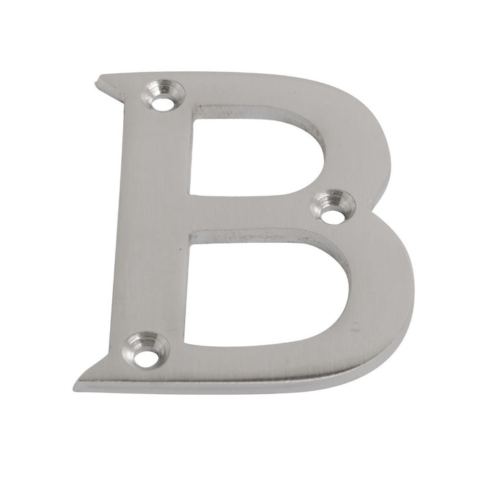 Letter B Satin Chrome 64mm
