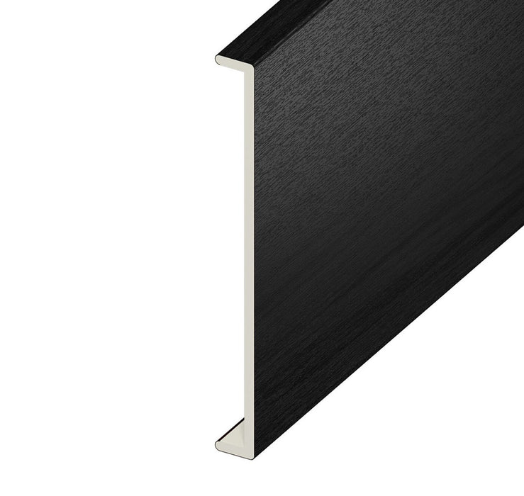 Black Ash Woodgrain Double Capping Board (5m length)