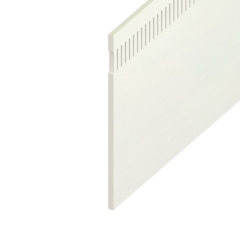 White Ash Woodgrain Vented Soffit Board (5m Length)