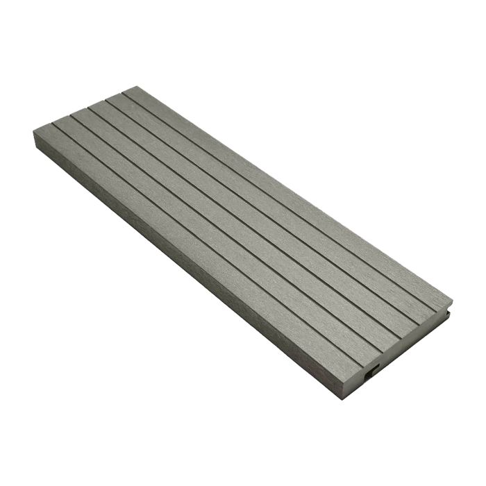 Salt Lake Silver Composite Decking Step & Edge Grooved Nosing Board 145mm (3.66m Length)