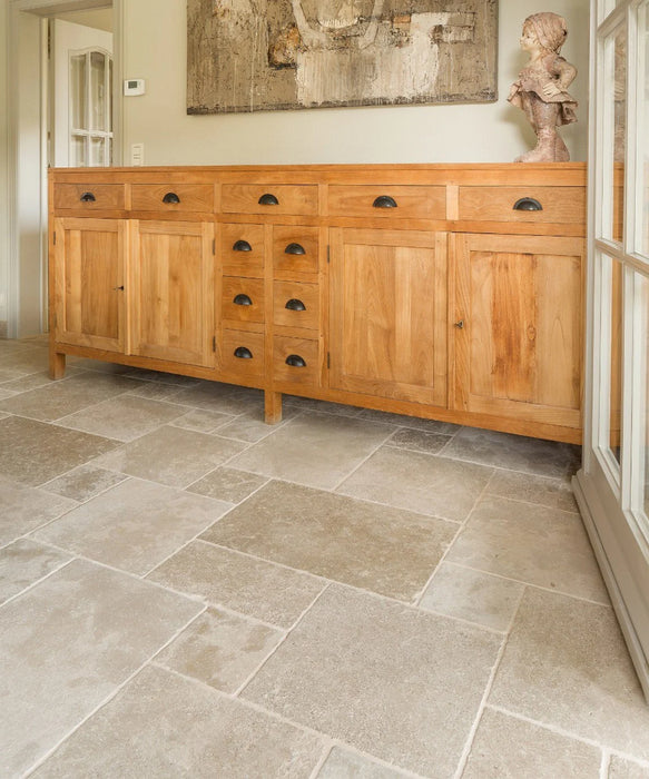 Box of Amazone™ Beige Modular Tumbled Tile — Trade Superstore Online