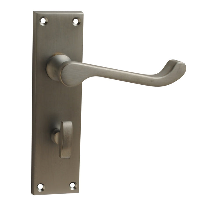 Victorian Premium Scroll Lever Satin Chrome