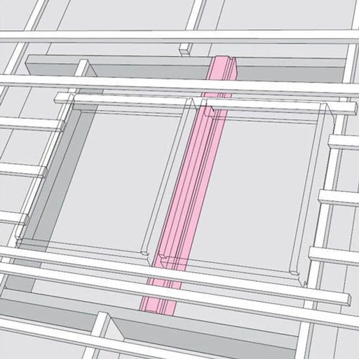 VELUX EKY W35 2000 White Support Trimmer 100mm Gap - 3500mm