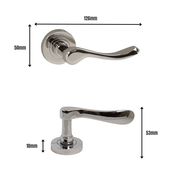 Versailles Lever on Rose Chrome