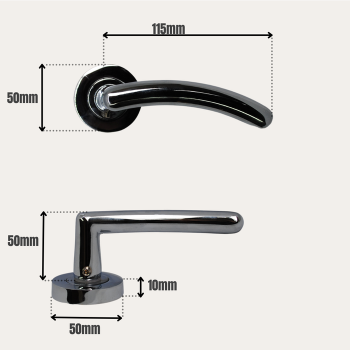 Meridian Lever on Rose Chrome