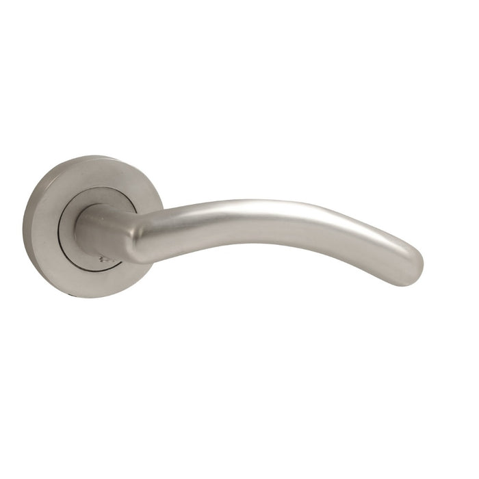 Meridian Lever on Rose Satin Chrome