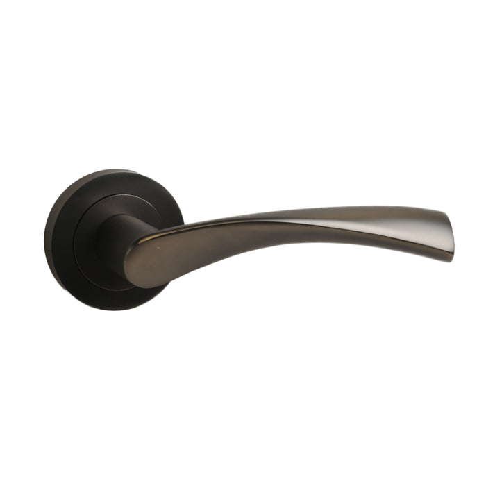 Twirl Lever on Rose Gun Metal