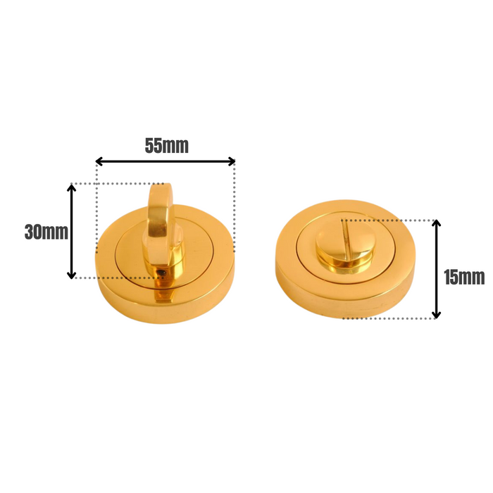 Bathroom Turn Escutcheon Brass